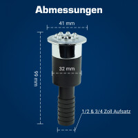 Wasserspielleuchte Blau 32 mm – LED-Beleuchtung f&uuml