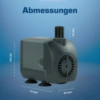 Salzwasserpumpe 700 l/h – 230 V leise Pumpe für W
