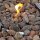 Gas Feuerstelle Merapi in Basaltoptik aus Faserbeton
