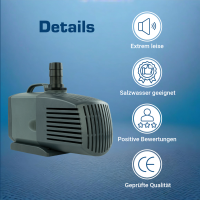 Salzwasserpumpe 4000 l/h – starke 230 V Pumpe für