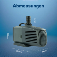 Salzwasserpumpe 4000 l/h – starke 230 V Pumpe für